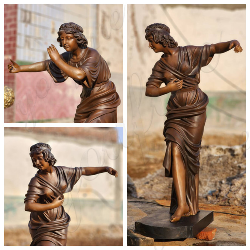 bronze female statues-.