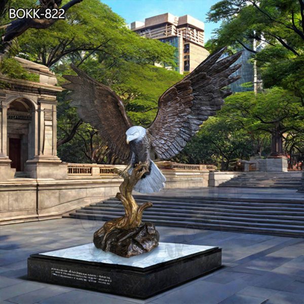 bronze eagle statue..